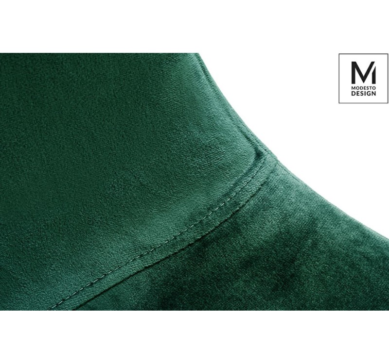 MODESTO krzesło LUCY zielone - welur, metal