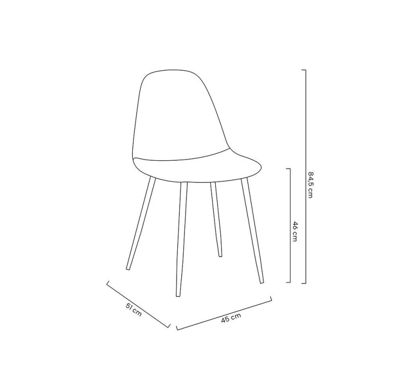 MODESTO krzesło LUCY zielone - welur, metal