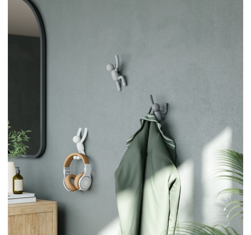 UMBRA wieszak ścienny BUDDY ciemnoszary - jasnoszary - biały