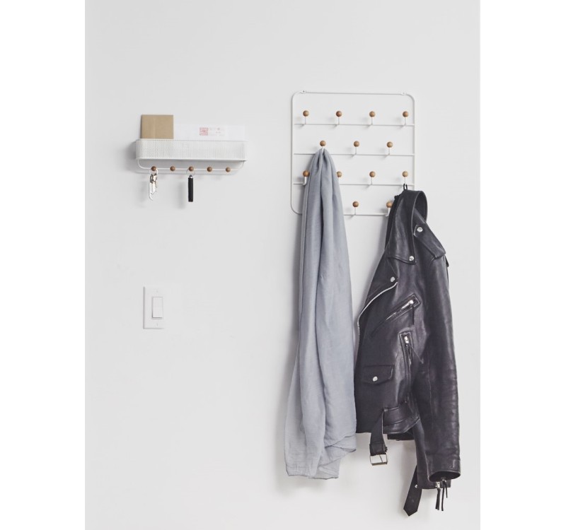 UMBRA wieszak ścienny ESTIQUE biały