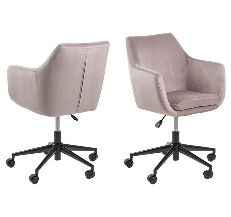 ACTONA fotel biurowy NORA  - brudny róż