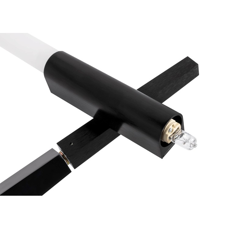 Lampa wisząca CANDELABR 6 czarna - aluminium, szkło