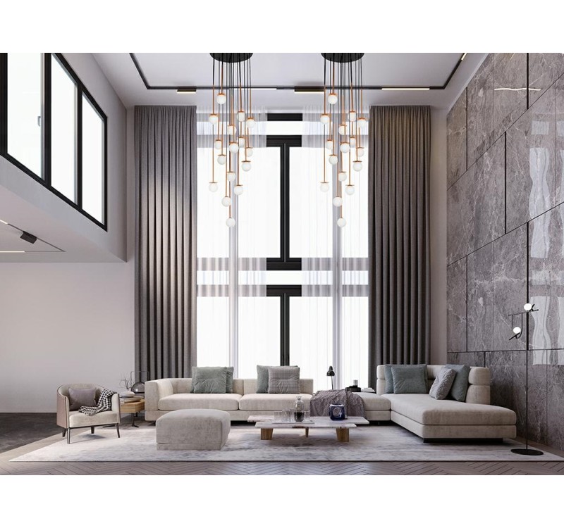 Lampa wisząca CANNON DISC 16 miedziana