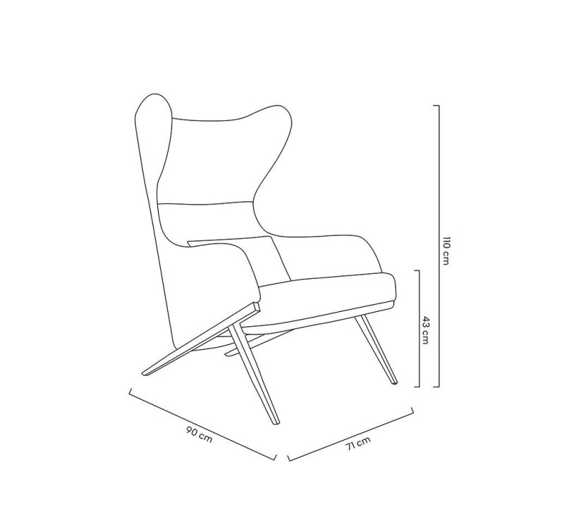Fotel HAMPTON VELVET ciemny zielony tkanina pepitka biało - czarna