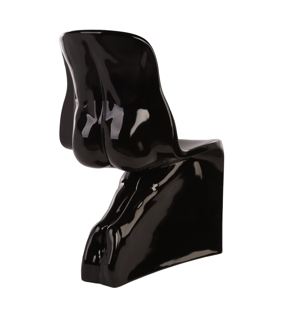 Krzesło HER czarne - włókno szklane lakierowane