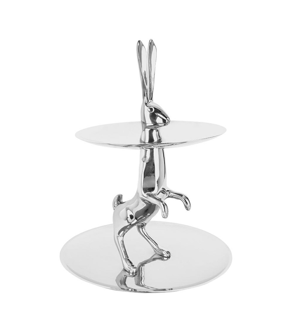 KARE patera / etażerka BUNNY srebrna