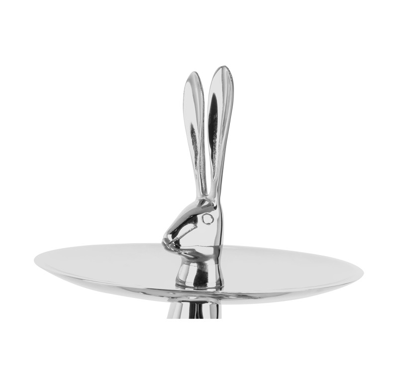 KARE patera / etażerka BUNNY srebrna