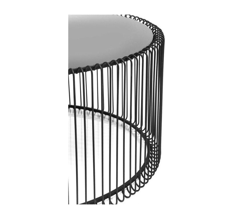 KARE zestaw stolików kawowych WIRE czarny