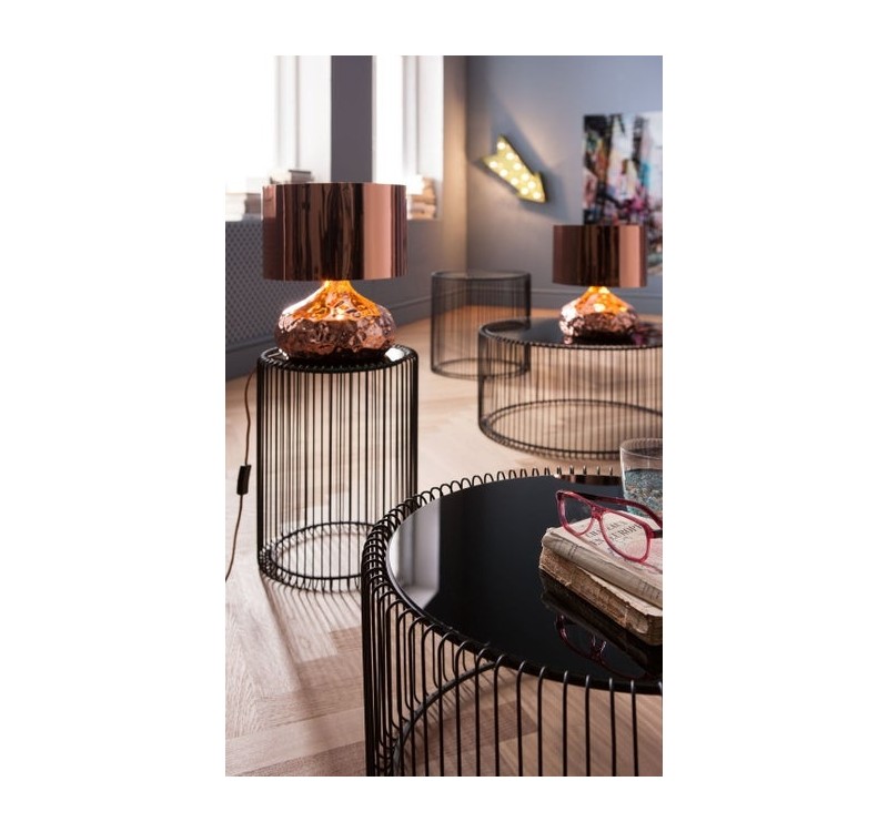 KARE zestaw stolików kawowych WIRE czarny