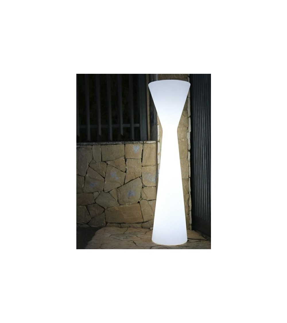 NEW GARDEN lampa podłogowa KONIKA 170 BATTERY biała