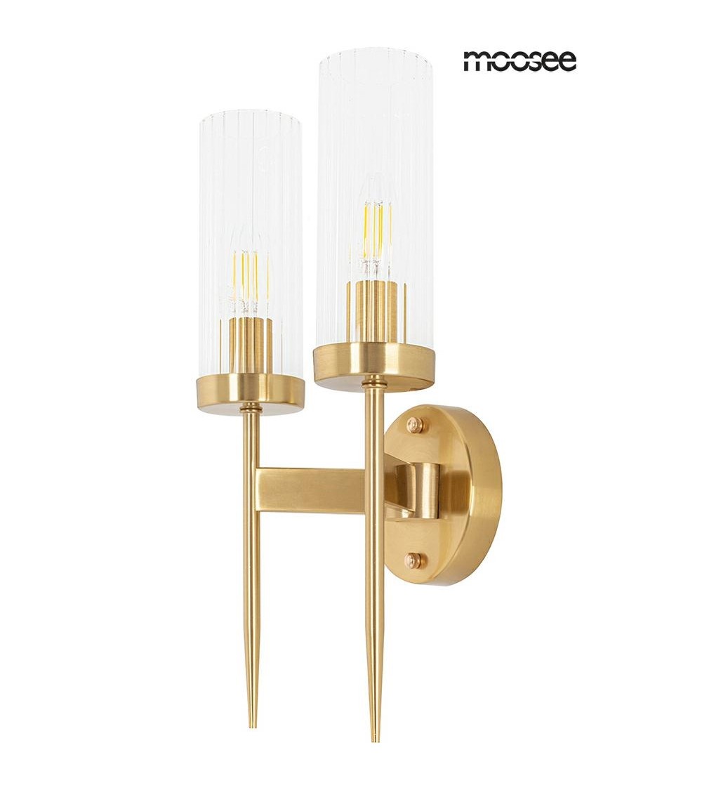MOOSEE lampa ścienna TORCH TWIN złota