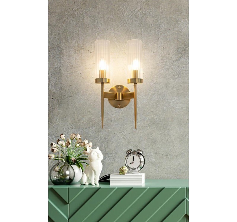 MOOSEE lampa ścienna TORCH TWIN złota