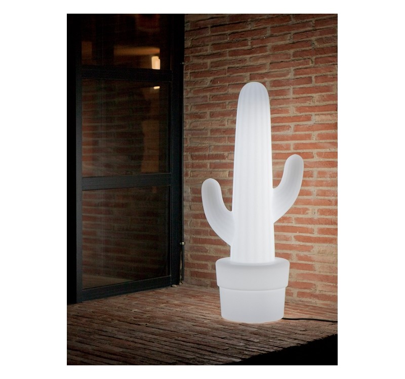 NEW GARDEN lampa ogrodowa KAKTUS CABLE biała