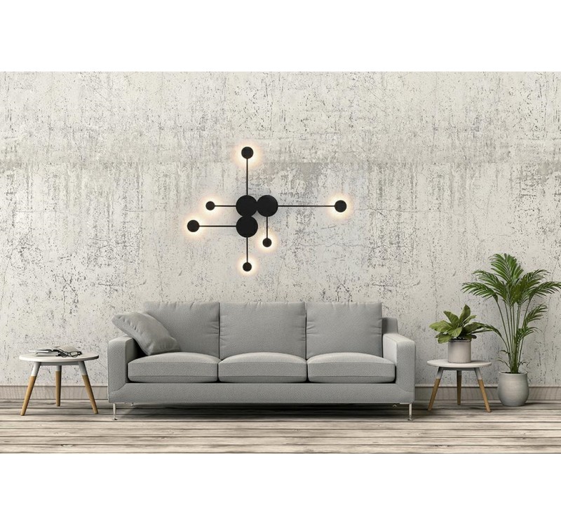 MOOSEE lampa ścienna SHADOW MULTI czarna