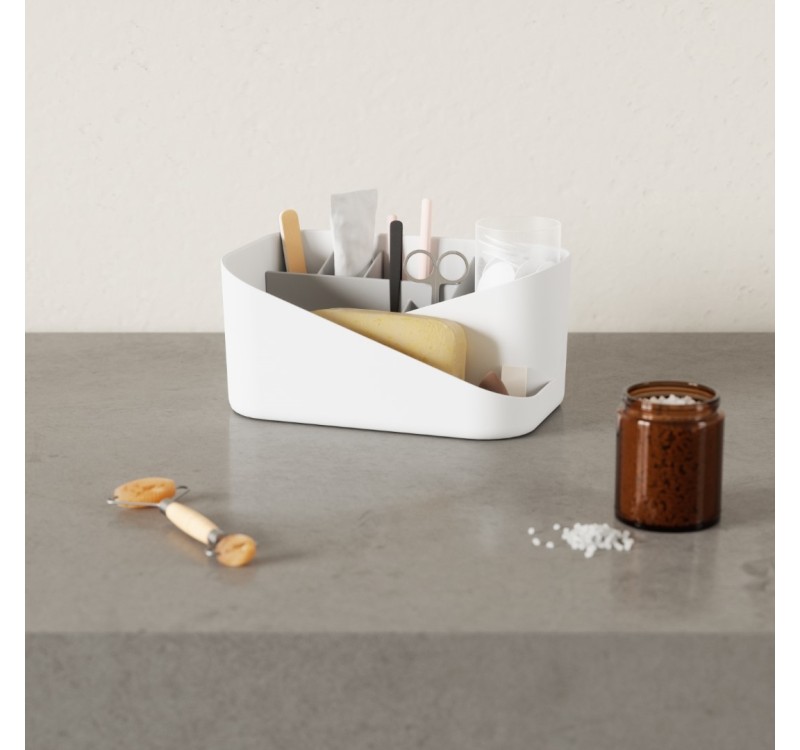 UMBRA organizer kosmetyków GLAM biało-szary