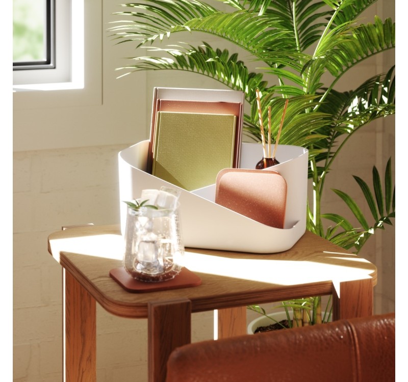 UMBRA organizer kosmetyków GLAM biało-szary