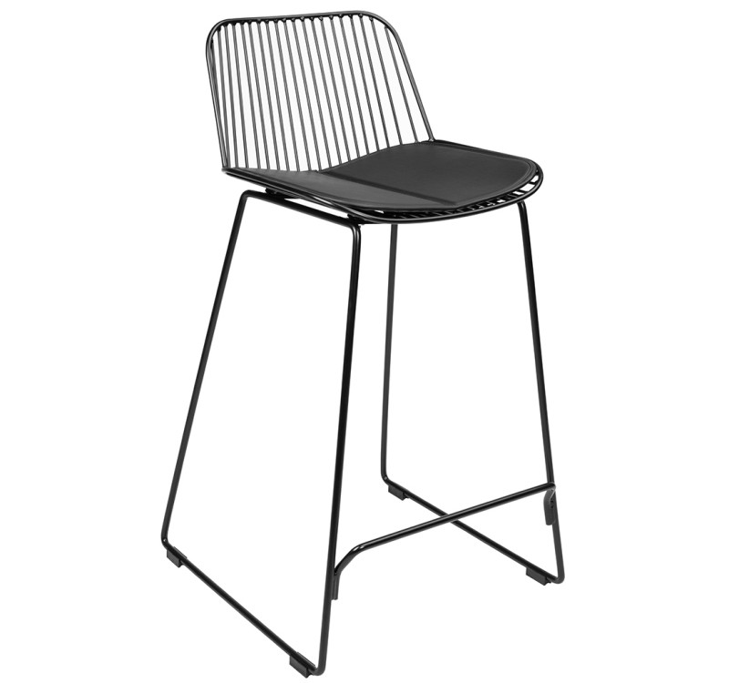 Krzesło barowe MILES czarne 76