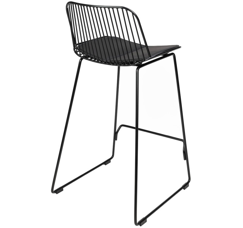 Krzesło barowe MILES czarne 76