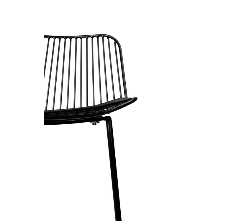 Krzesło barowe MILES czarne 76