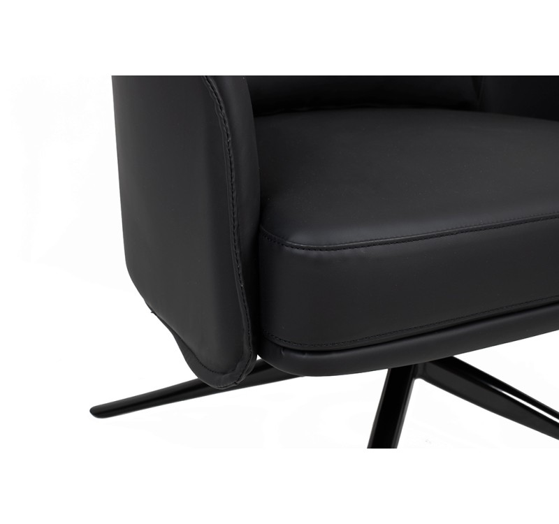 Fotel VICTOR czarny PU