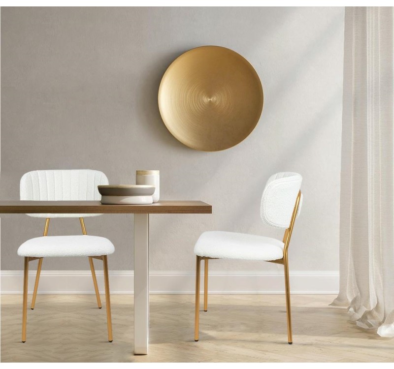 Krzesło FABIOLA BOUCLE białe