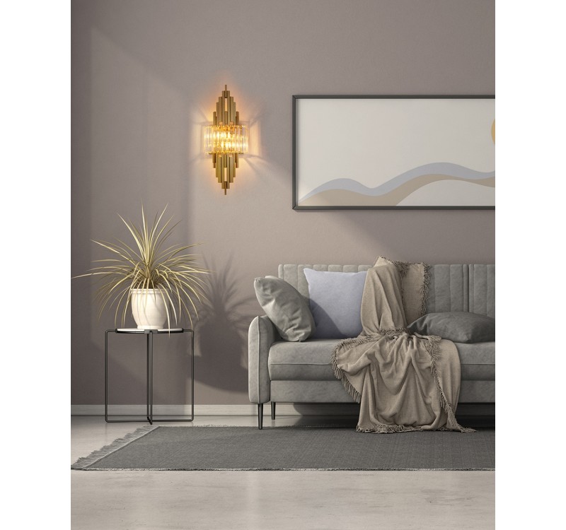 MOOSEE lampa ścienna TOWERS złota