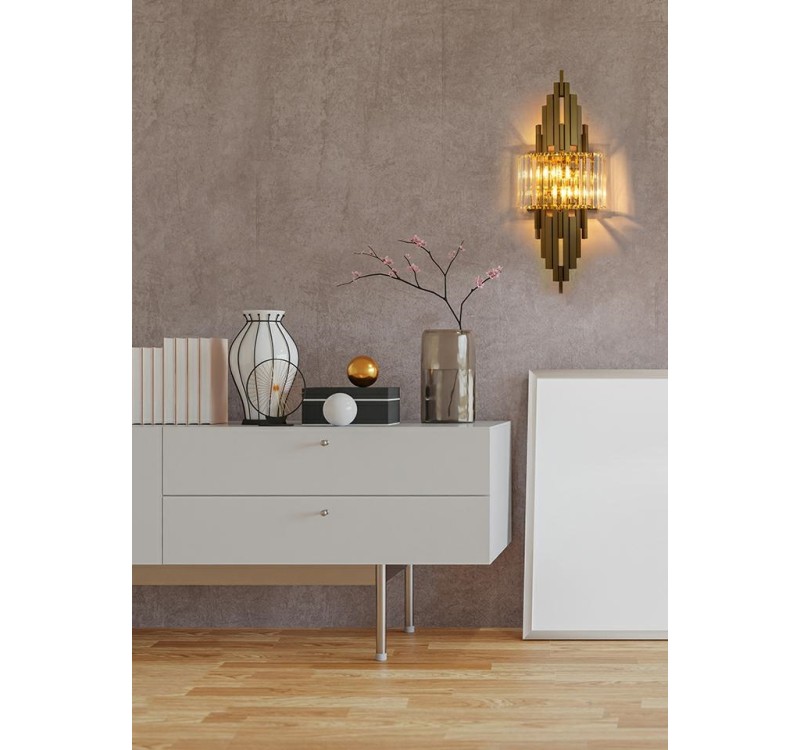 MOOSEE lampa ścienna TOWERS złota