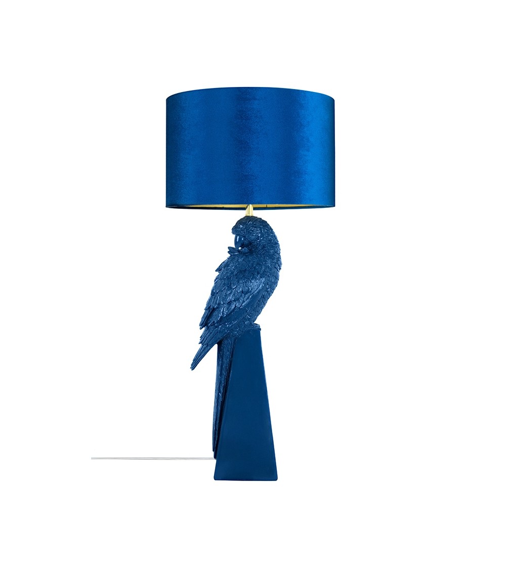 KARE lampa stołowa PARROT 84 cm niebieska