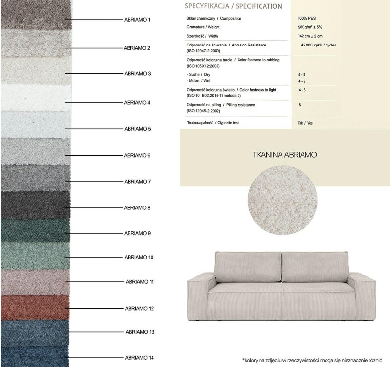 Sofa PILLOW z funkcją spania jasny beż