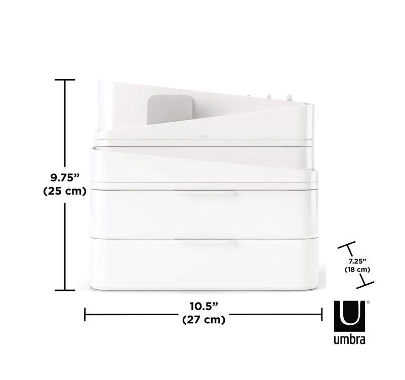 UMBRA organizer kosmetyków GLAM LARGE biały