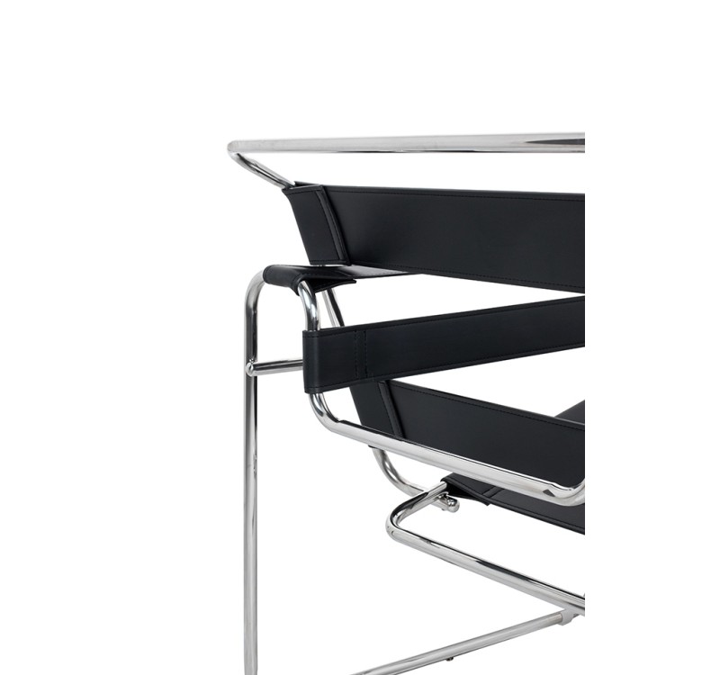 Fotel IVAN czarny - ekoskóra