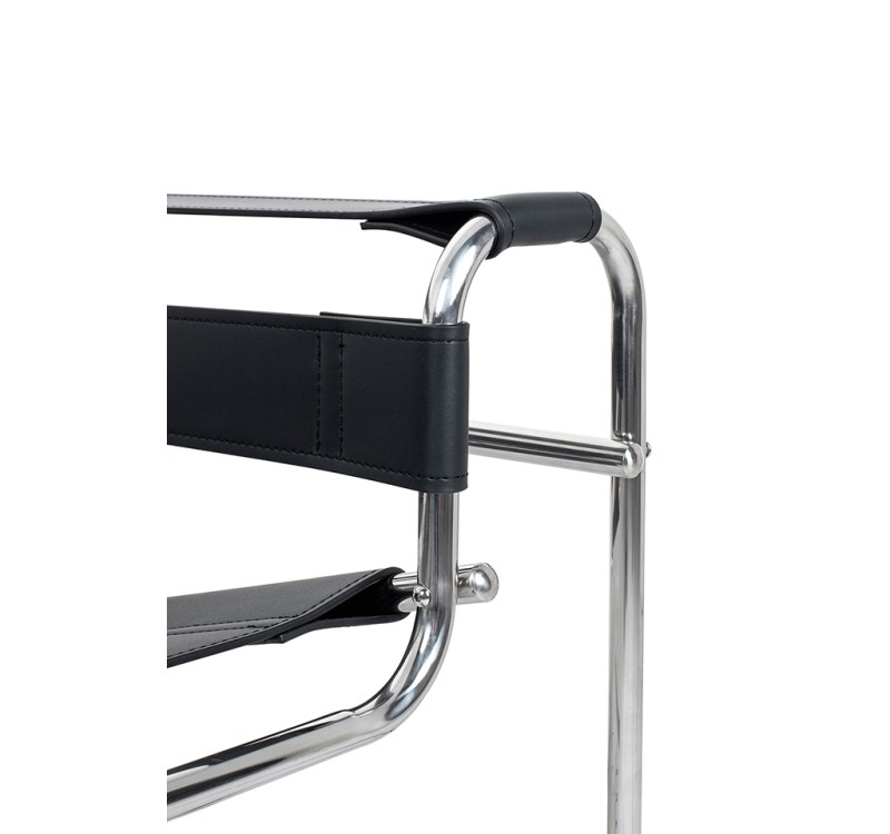 Fotel IVAN czarny - ekoskóra