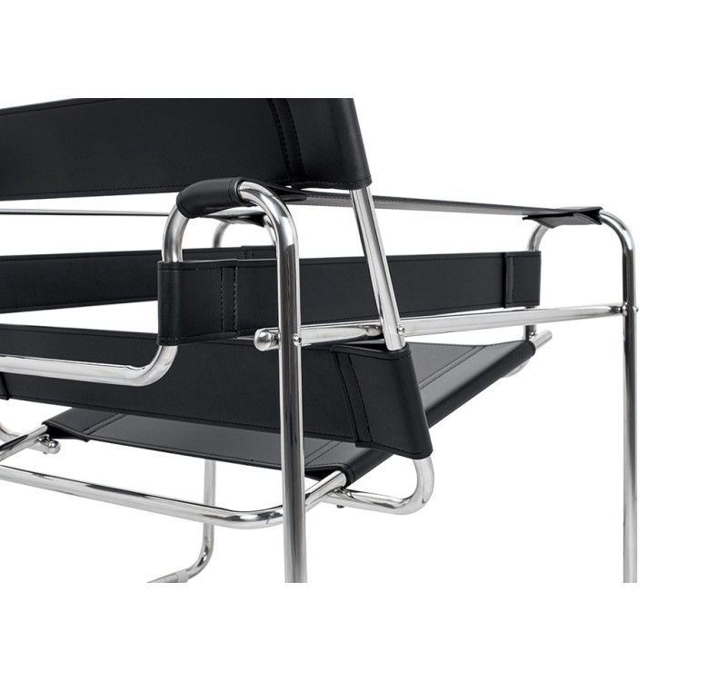 Fotel IVAN czarny - ekoskóra