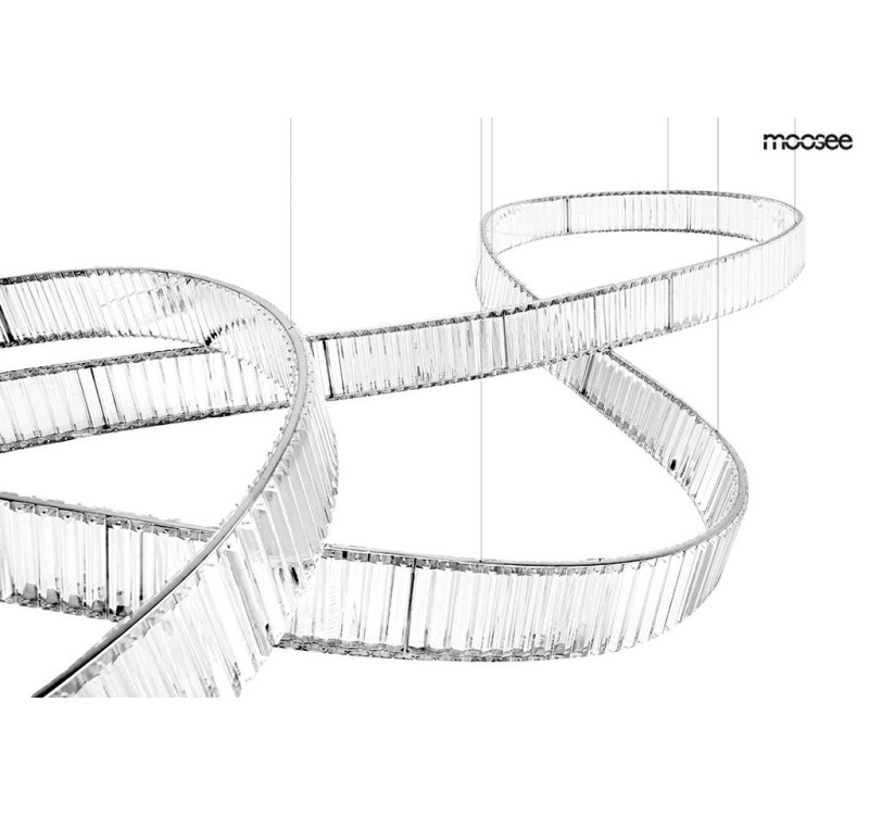 MOOSEE lampa wisząca WAVE 380 chrom