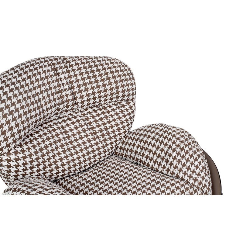 Fotel obrotowy HIPPO brązowa pepitka