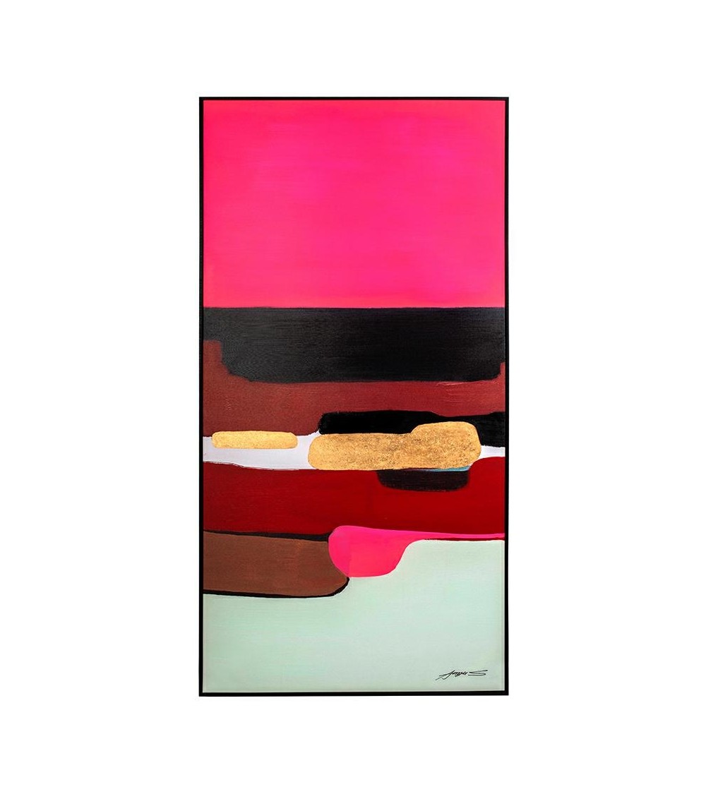 KARE obraz ABSTRACT SHAPES PINK  73x143 cm