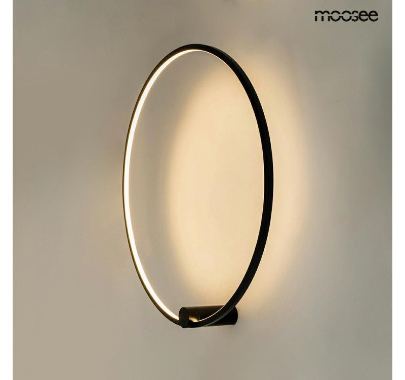 MOOSEE lampa ścienna HOOP 60 czarna