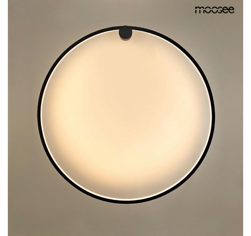 MOOSEE lampa ścienna HOOP 60 czarna