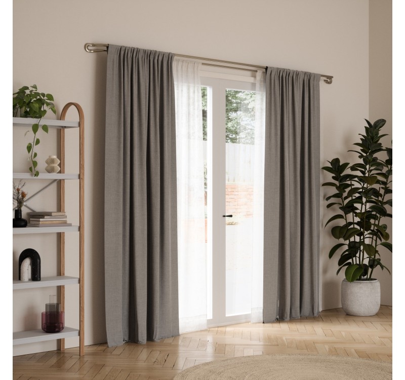 UMBRA karnisz MIDNIGHT 107 - 305 cm srebrny