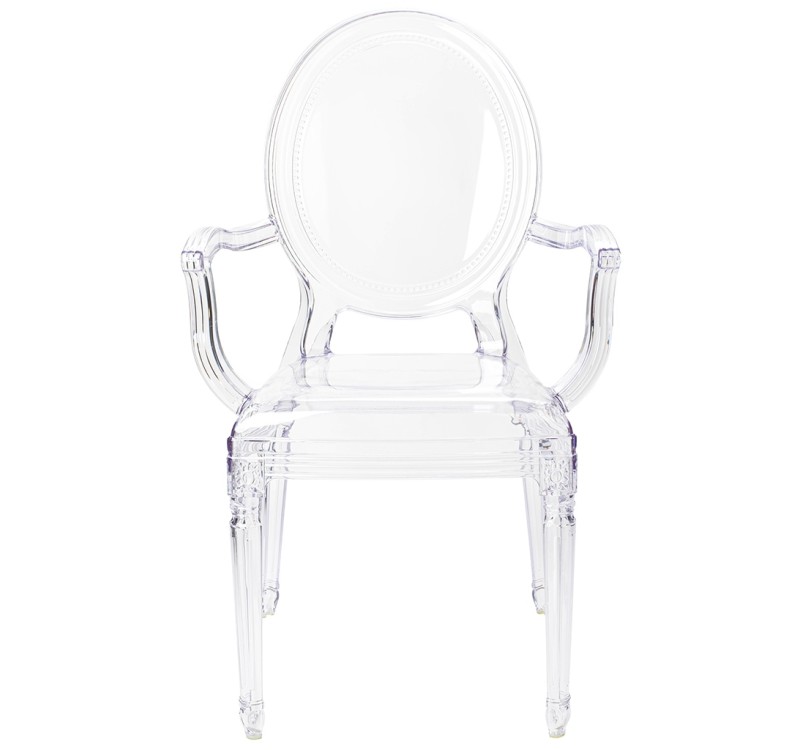 Krzesło PRINCE ARM transparentne - poliwęglan