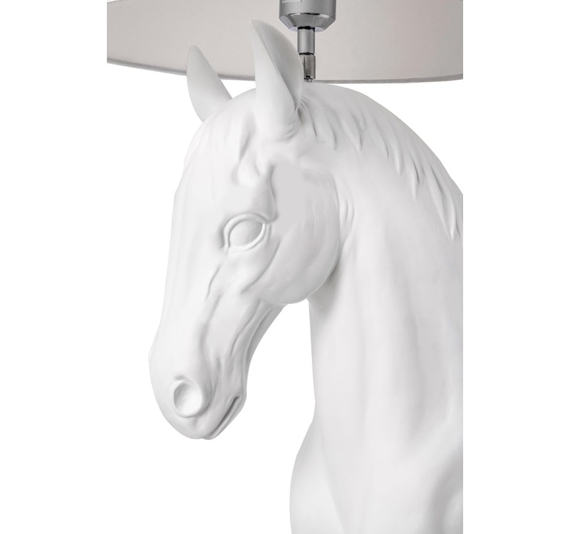 MOOSEE lampa podłogowa KOŃ HORSE STAND    M biała - włókno szklane