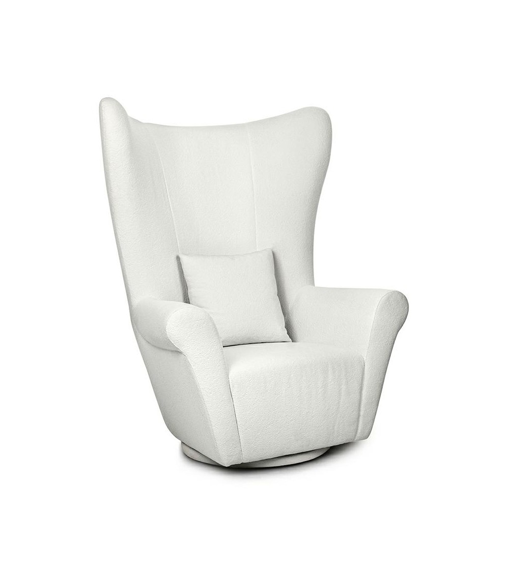 MaMaison fotel obrotowy GROSDOS biały /   chenille