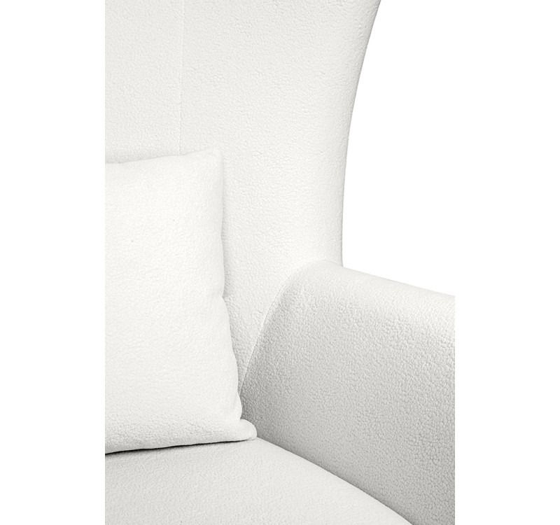 MaMaison fotel obrotowy GROSDOS biały /   chenille