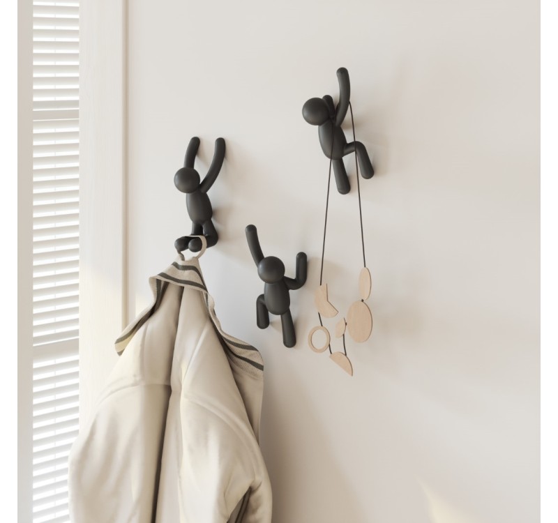 UMBRA wieszak ścienny BUDDY czarny