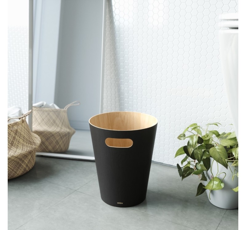 UMBRA kosz na śmieci WOODROW  - czarny