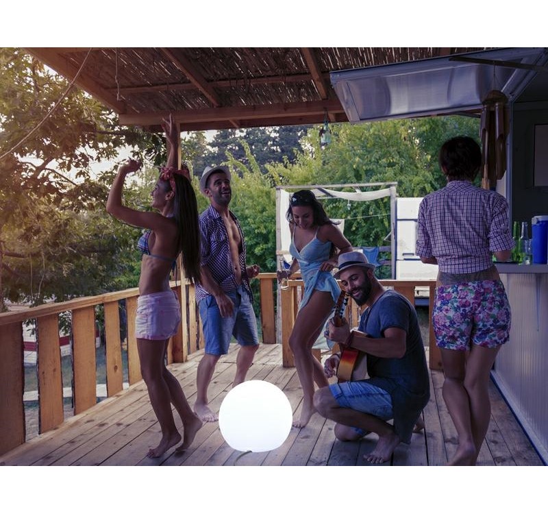 NEW GARDEN lampa ogrodowa BULY 20 CABLE biała