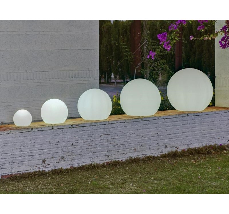 NEW GARDEN lampa ogrodowa BULY 40 SOLAR & BATTERY biała