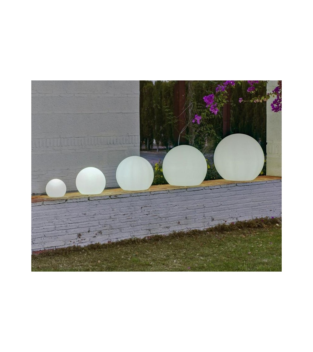 NEW GARDEN lampa ogrodowa BULY 40 SOLAR & BATTERY biała