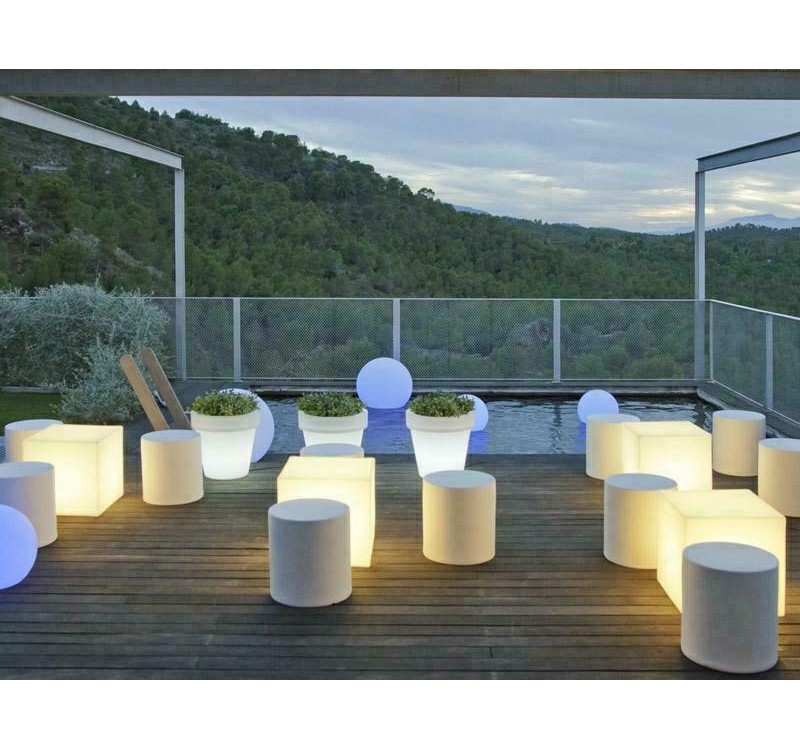 NEW GARDEN lampa ogrodowa CUBY 20 CABLE biały