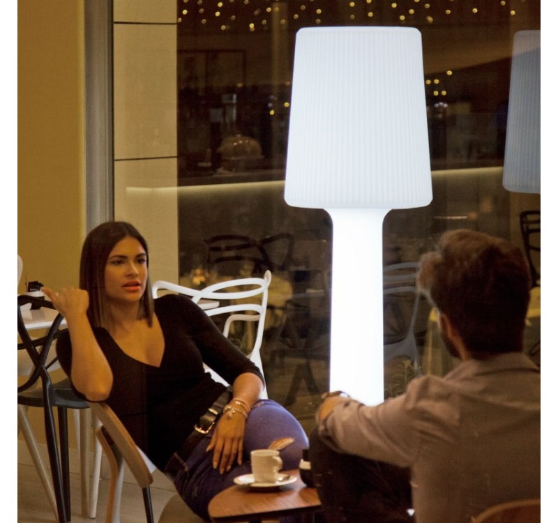 NEW GARDEN lampa ogrodowa CARMEN 165 BATTERY biała